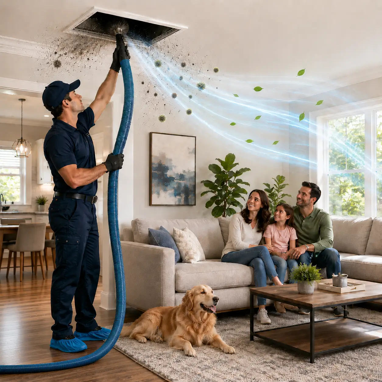 Residential Air Duct Cleaning for Allergy Reduction in Mission Bend TX