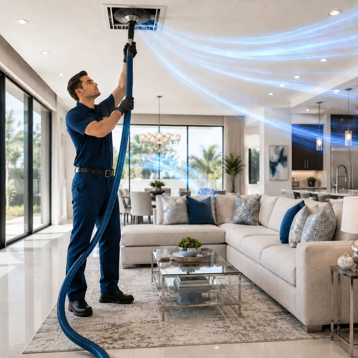 Residential Air Duct Cleaning Maintenance Service in Mission Bend TX